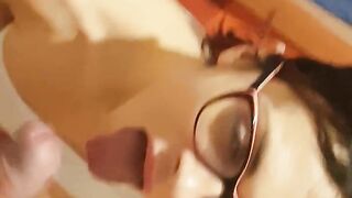 A Neighbour Fucked Hard and Squirted a Nasty Stepmom and Cum on Glasses(part 2)