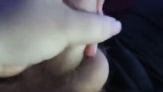 Quick solo male masturbating cumshot