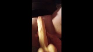 Getting My Pretty Pussy Fucked By Big Dildo