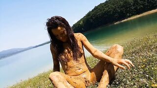 MUD Therapy at \Volcanic lake # MUD like a new Fetish