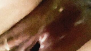 dense cumshot and squirting after a dick marathon