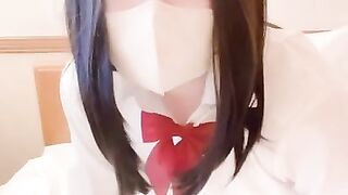 女装子,男の娘,女子校生,制服,オナニー,アナル,美人,可愛い,日本人