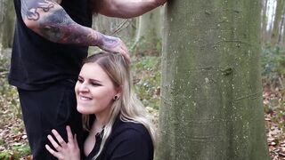 Caught! Public Blow & Fuck, Blonde Milf Strips & Takes A Huge Outdoor Facial