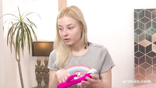 Ersties - Hot Blonde Uses a Toy to Get Off