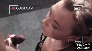 Small cock voyeur watching IR BBC fuck