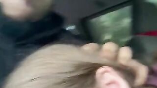 Roomate caught me sucking daddys fat BBC in the car