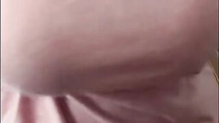 POV of a thick freak showing off her HUGE tits and ass for her fans