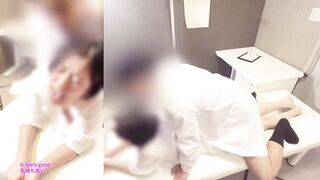 Cuckold Husband, I'm sorry Nurse's wife is trained to dirty talk by doctor in hospital