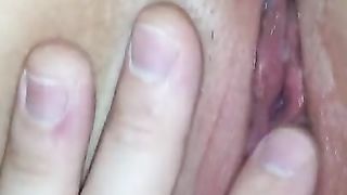 Wet gushing pussy orgasm