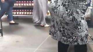 Candid Wide Booty Granny