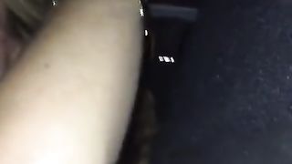 Slutwife moaning and having sex in the car