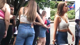 Classic Candid Ass: UK Teen in Jeans!