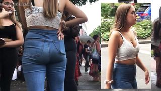 Classic Candid Ass: UK Teen in Jeans!