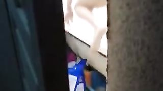 French girl exposed at bathroom on Periscope