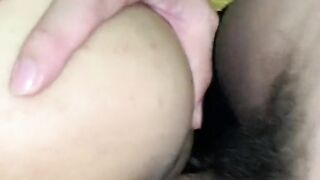 Fuck in chubby stepsister pussy with doggy style, so fucking good