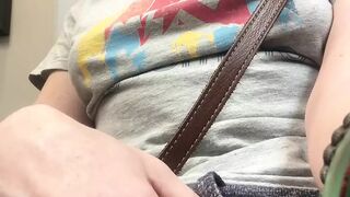 Horny mature slut HAD to finger herself whilst sat in the doctors surgery