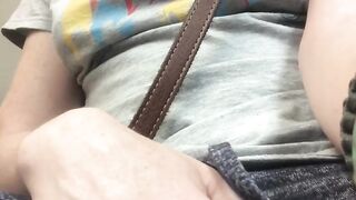 Horny mature slut HAD to finger herself whilst sat in the doctors surgery