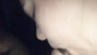 SLUTTY WHITE GIRL SUCKING MY BBC SLOPPY ON THE FIRST LINK