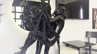 Sexy play time T3, gas mask breath play - Alex Latex