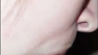 CLOSE UP: ASMR - Sensual POV - Roomate Sucking Cock - Tongue and Lips - BLOWJOB - Cumming In Mouth