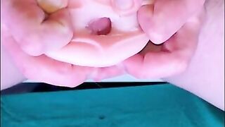 Masturbation solo unexpected cum ejaculation