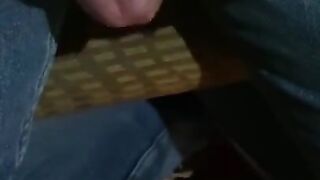 Handjob under table in public bingo hall