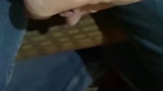 Handjob under table in public bingo hall