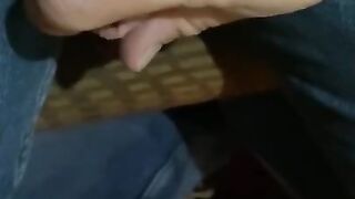 Handjob under table in public bingo hall