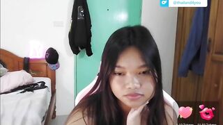 Cute Thai girl puts on a show