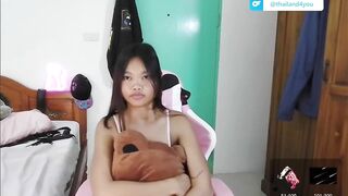 Cute Thai girl puts on a show