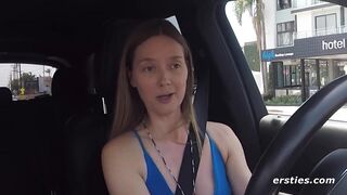 Ersties - Hot Blonde Masturbates In Her Car