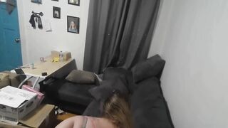 Couch fucking pregnant slut wife