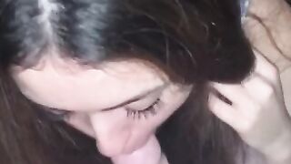 Teen Stays at Home and Sucks Boyfriend’s Cock