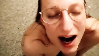 Teen amateur take huge cum on face