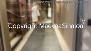 Maevaa Sinaloa - I get fucked bareback in a thermal center and he cums in my pussy