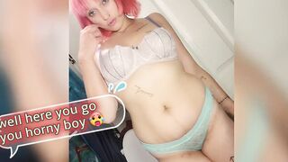 Lilgirl does a Nice little strip tease and more