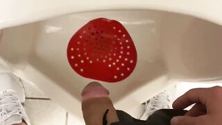 High naughty pissing in ever restroom in rich country club shy messy desperate