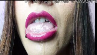 Mouth milking - Tongue and spit