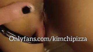 Asian Korean slut loves white big dick kimchipizza