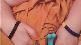 Busty Hot wife milf playing with toy teaser