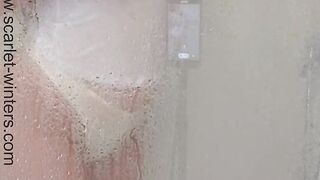 Superhot Teacher Playing Herself on the Shower