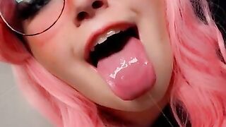 Here are all the ahegao snaps I tease my stepbro with... Would you fuck me if I was your stepsis?