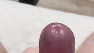 Tasty Cum Close-Up. Big Dick with a Sinewy Vein