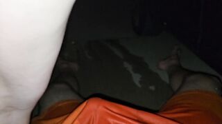 Peeing on hubby in driveway