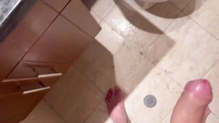 Sex in shower after a day at the beach