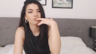 Very hot Girl licks her Finger