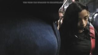 Horny girl out of control with pre cum bulge jeans