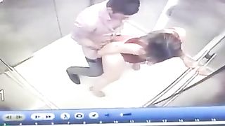 couple caught fucking in the elevator