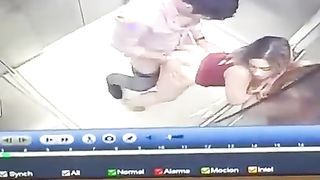 couple caught fucking in the elevator