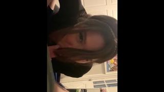 She comes Home from Work and Blows me POV